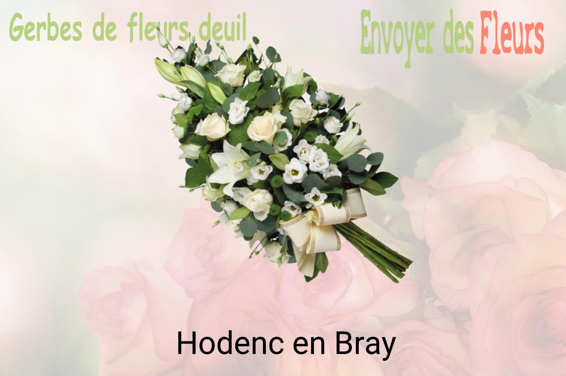 Gerbe de fleurs de deuil livrée à Hodenc-en-Bray